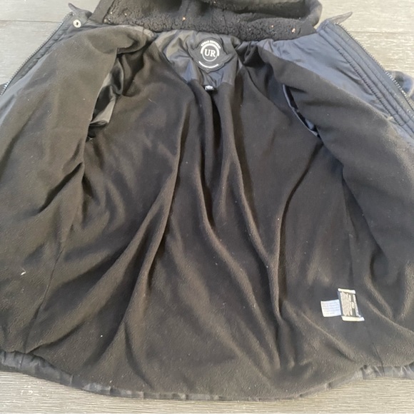 Urban Republic black polyester camo jacket size m 10/12 - Picture 2 of 4